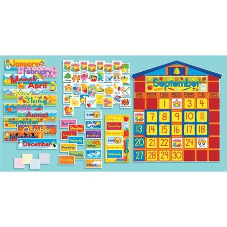 Scholastics Teacher Scholastic Teaching Resources SC-0439394058-2 Bulletin Board Set School House Calendar - Set of 2 SC-0439394058-2